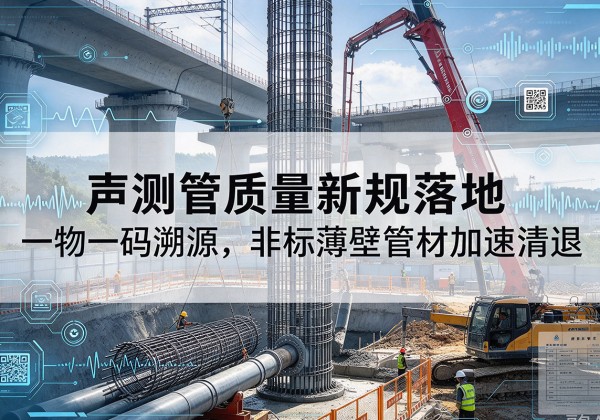 甘南声测管质量新规落地，一物一码溯源，非标薄壁管材加速清退
